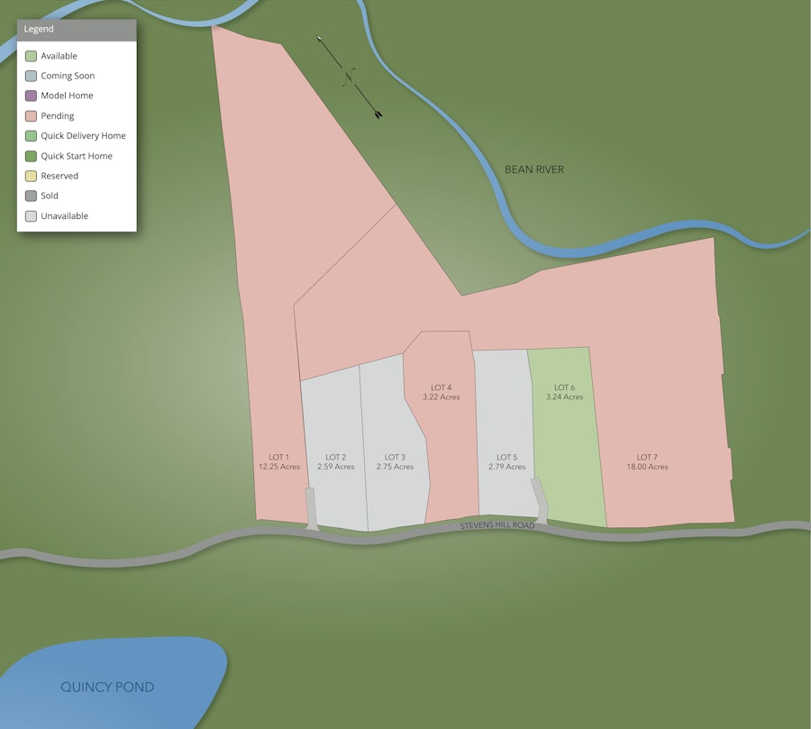 Site Plan for Stevens Hill 